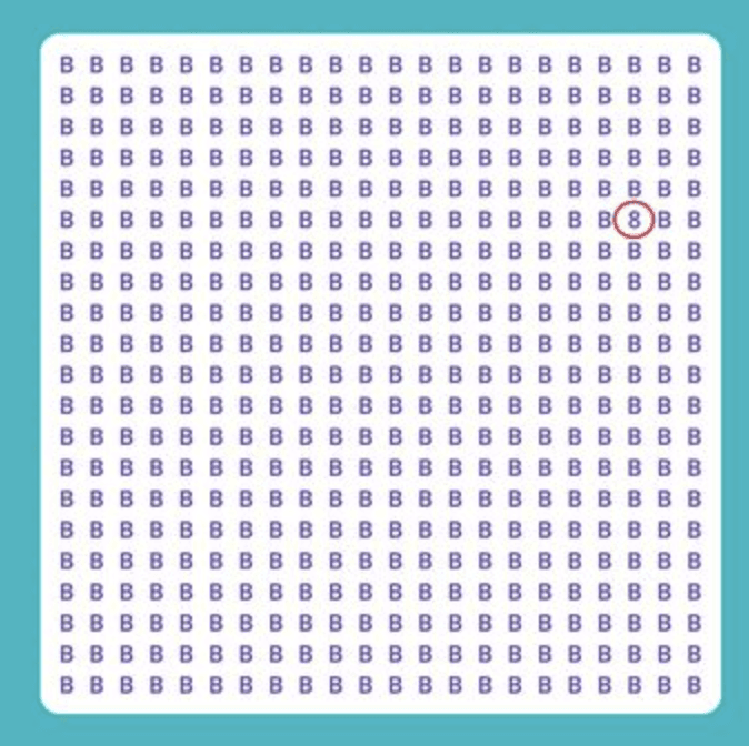 Puzzle rapid: găsește numărul dintre literele identice