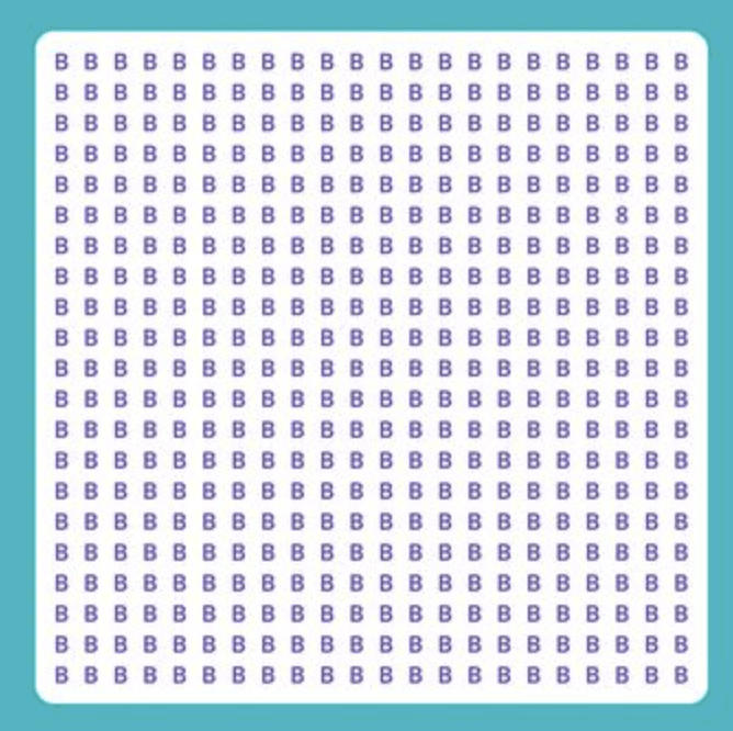 Speed puzzle: găsește numărul printre litere identice