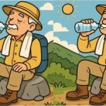 Test IQ: găsiți 3 diferențe în imaginea cu bunicul-turist în